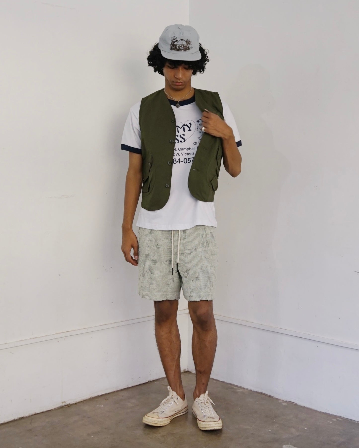 Galbanum Crochet Shorts