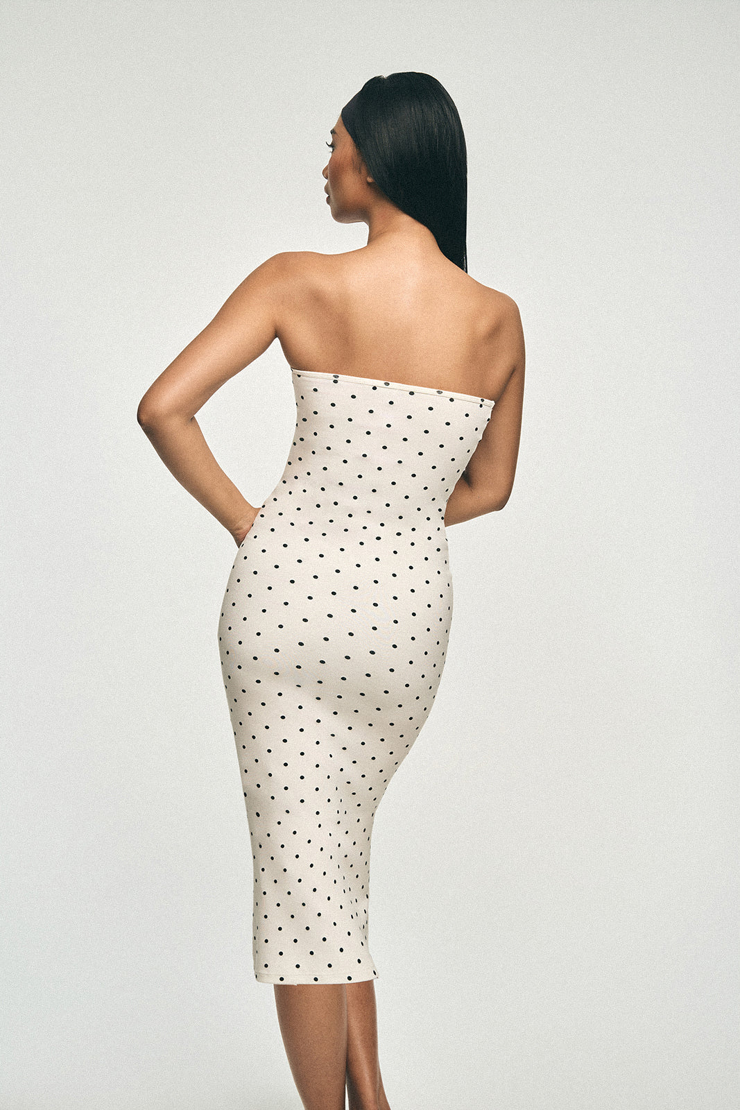 Off Duty Column Dress Polka Dot