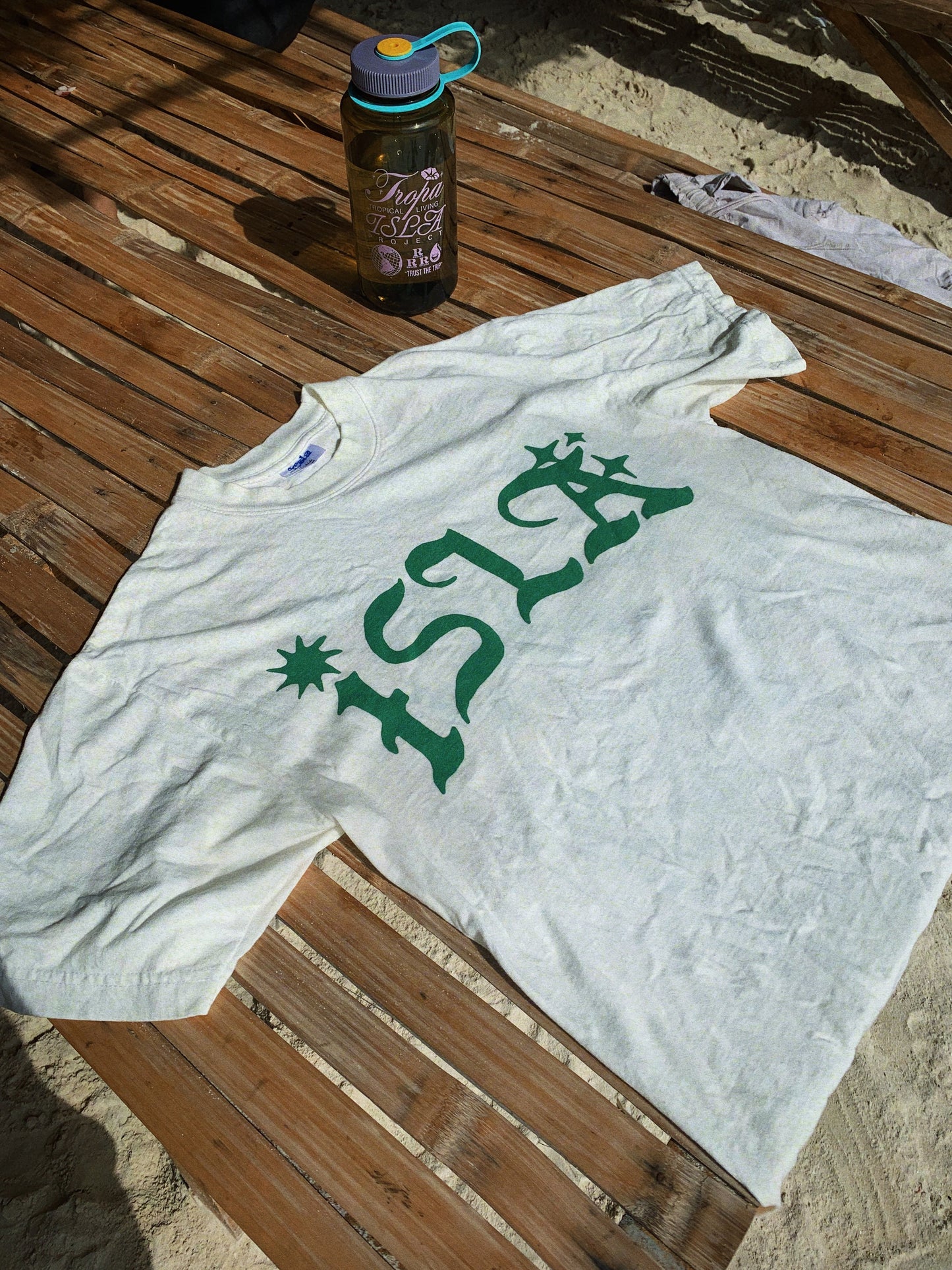 Tropa x Isla TTT T-Shirt Ivory Green