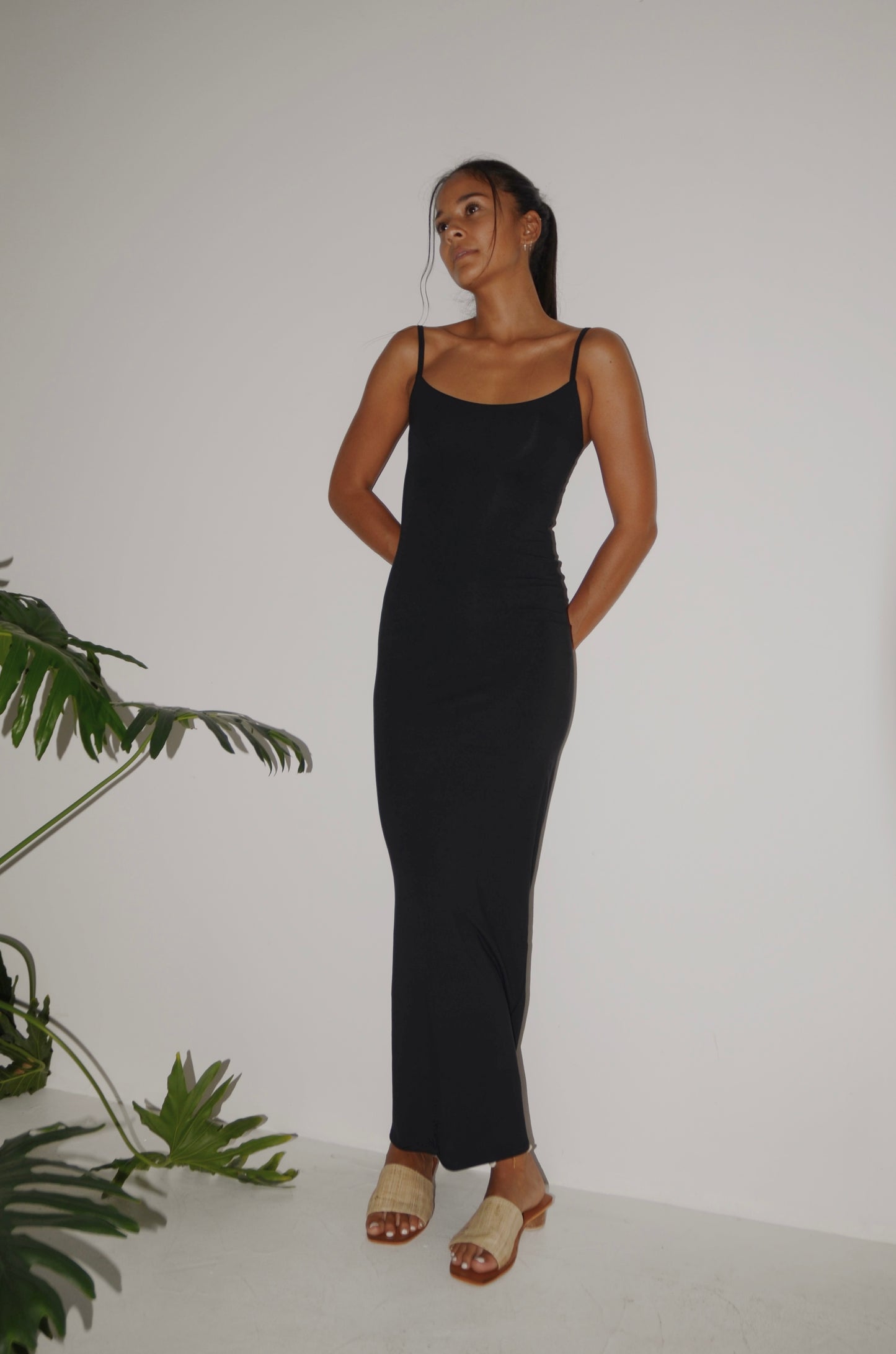 Slip Dress Charcoal