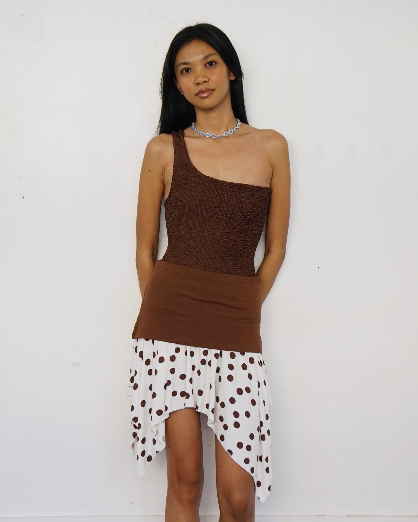 Nancy Swim Metallic Chocolate
