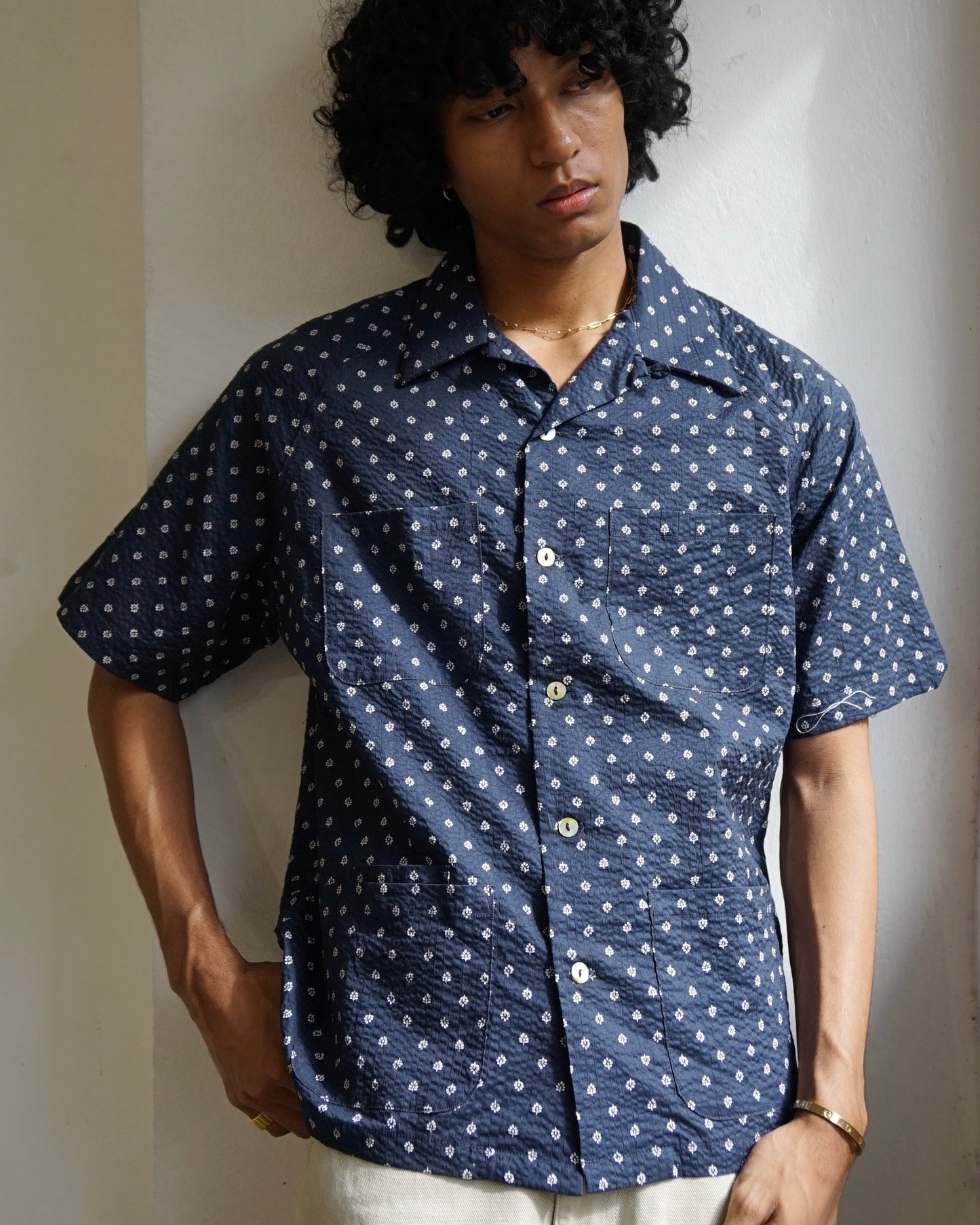 Leon Denim Easy Joe Black Seersucker