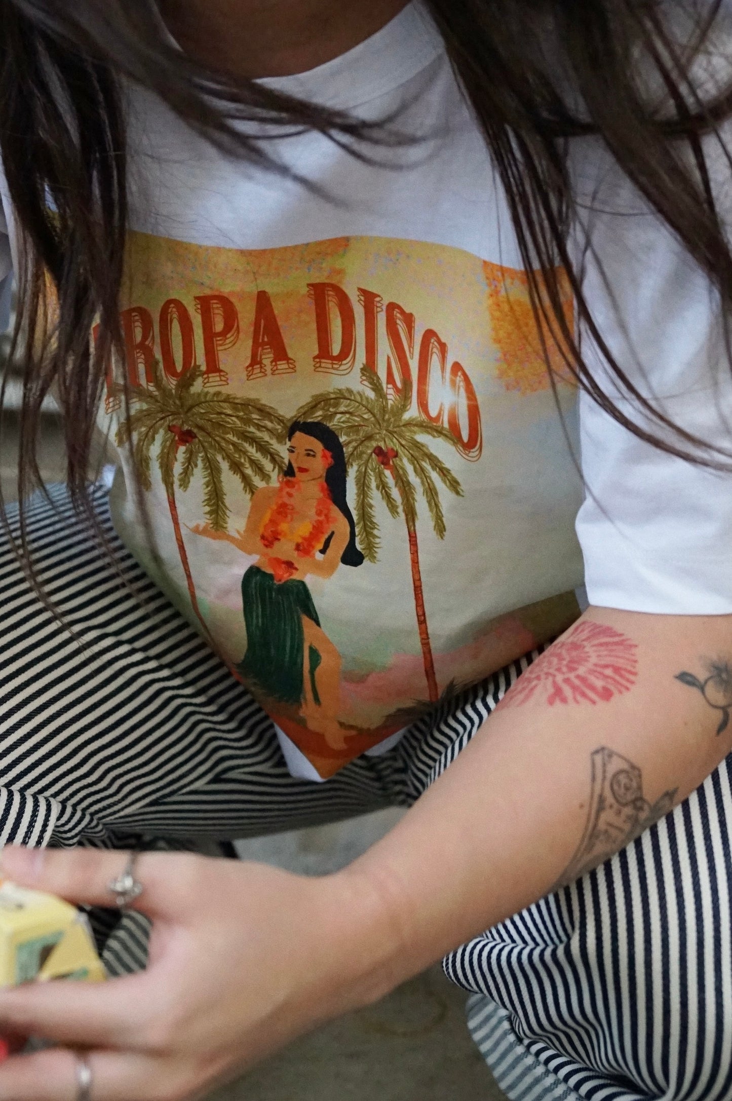 Tropa Hula Girl Tee White
