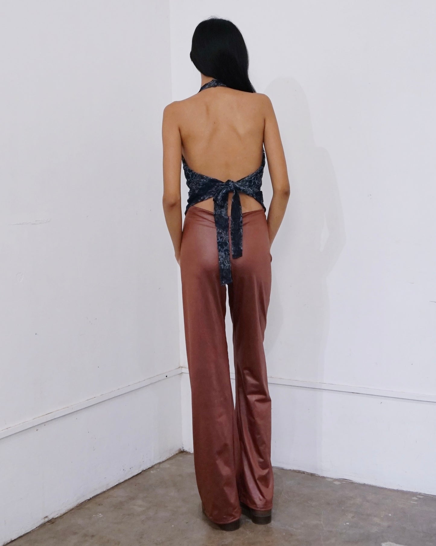 Leather Pants Brown