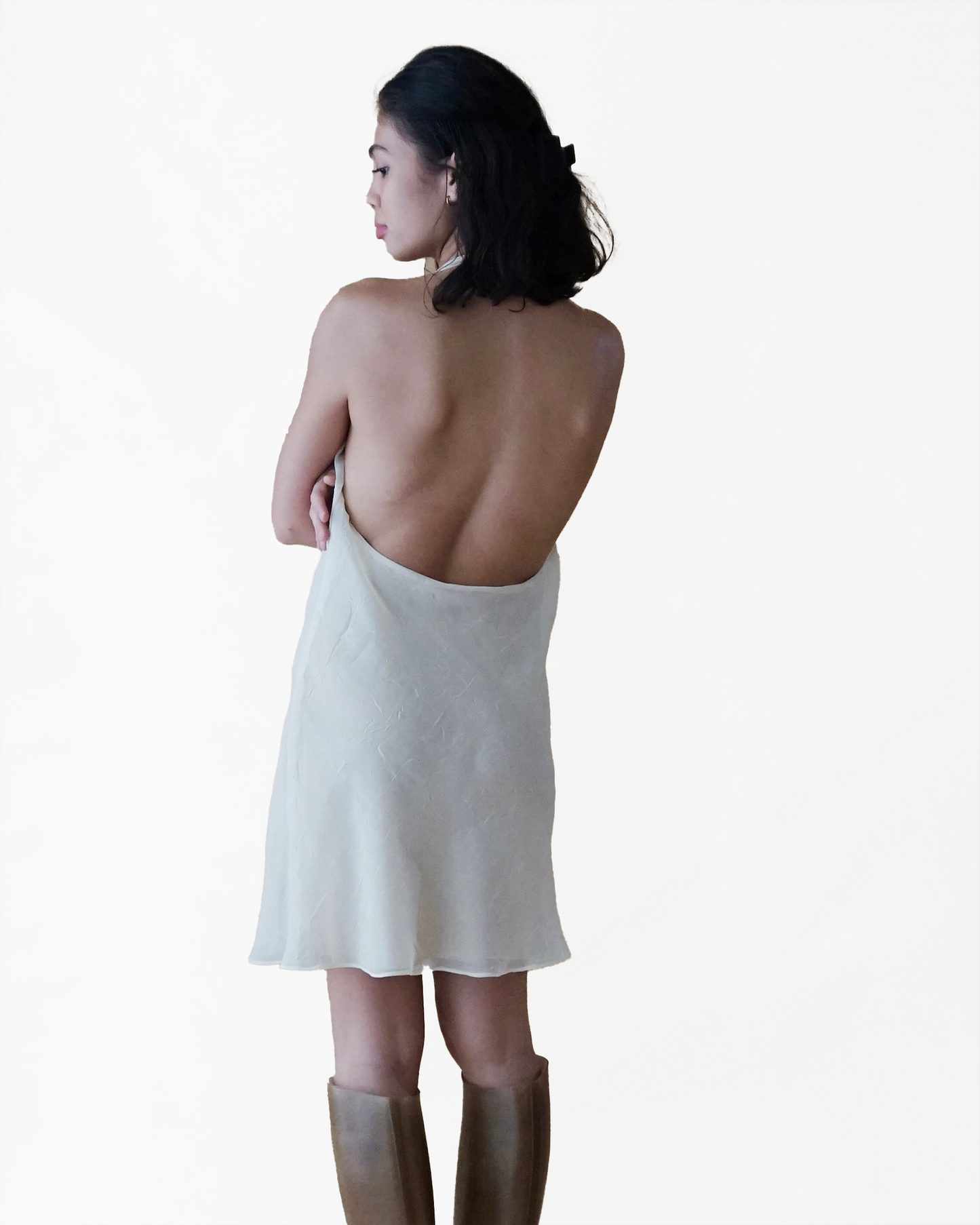 Halter Bias Mini Cornsilk