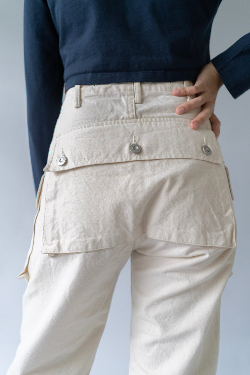 LDP44-HBT Military Trousers Natural (Monkey Pants)