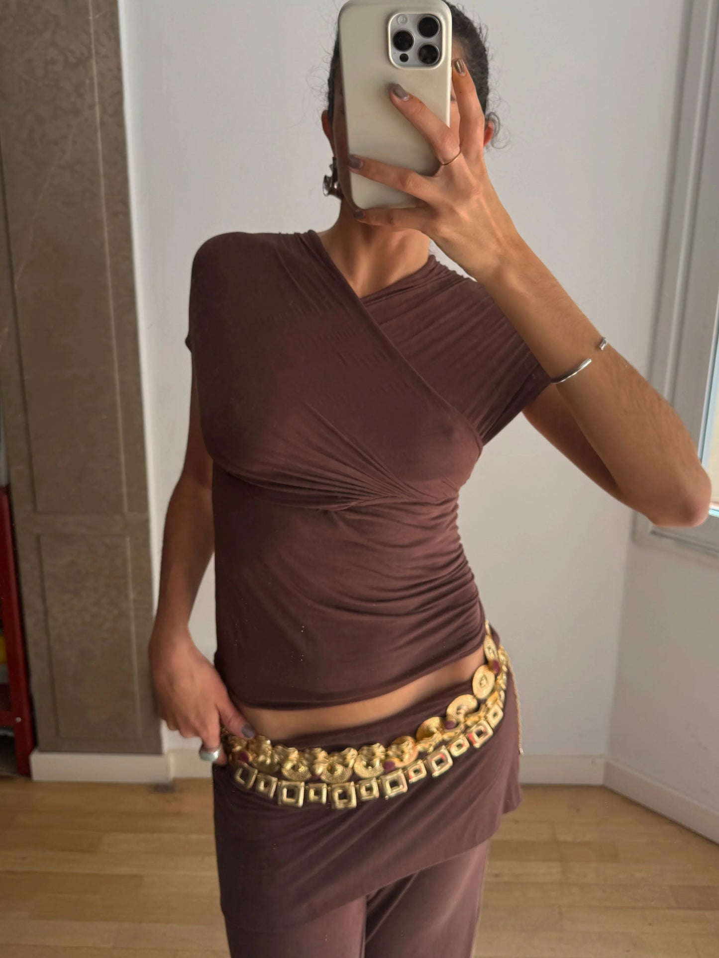 Isabela Brown Top