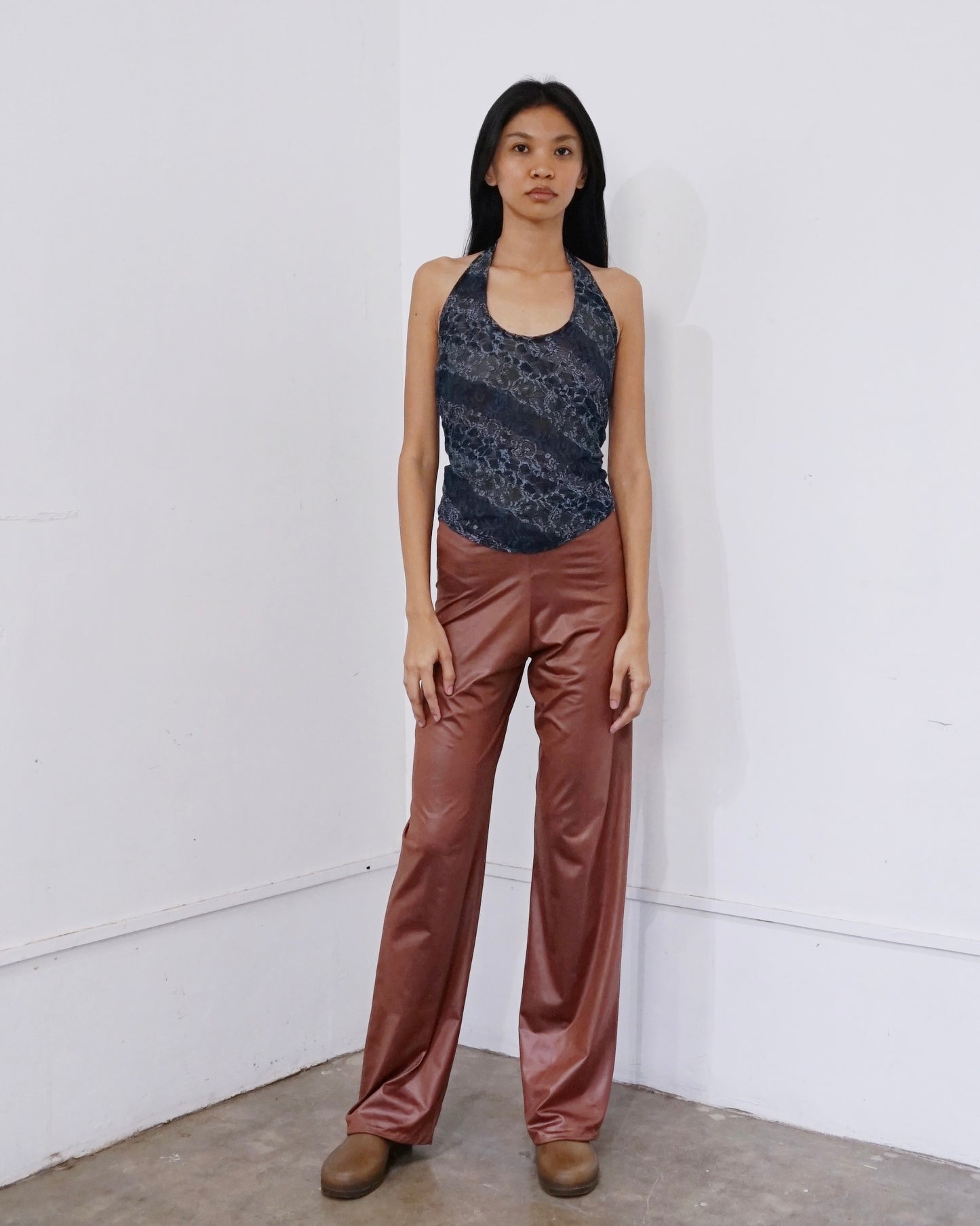 Leather Pants Brown