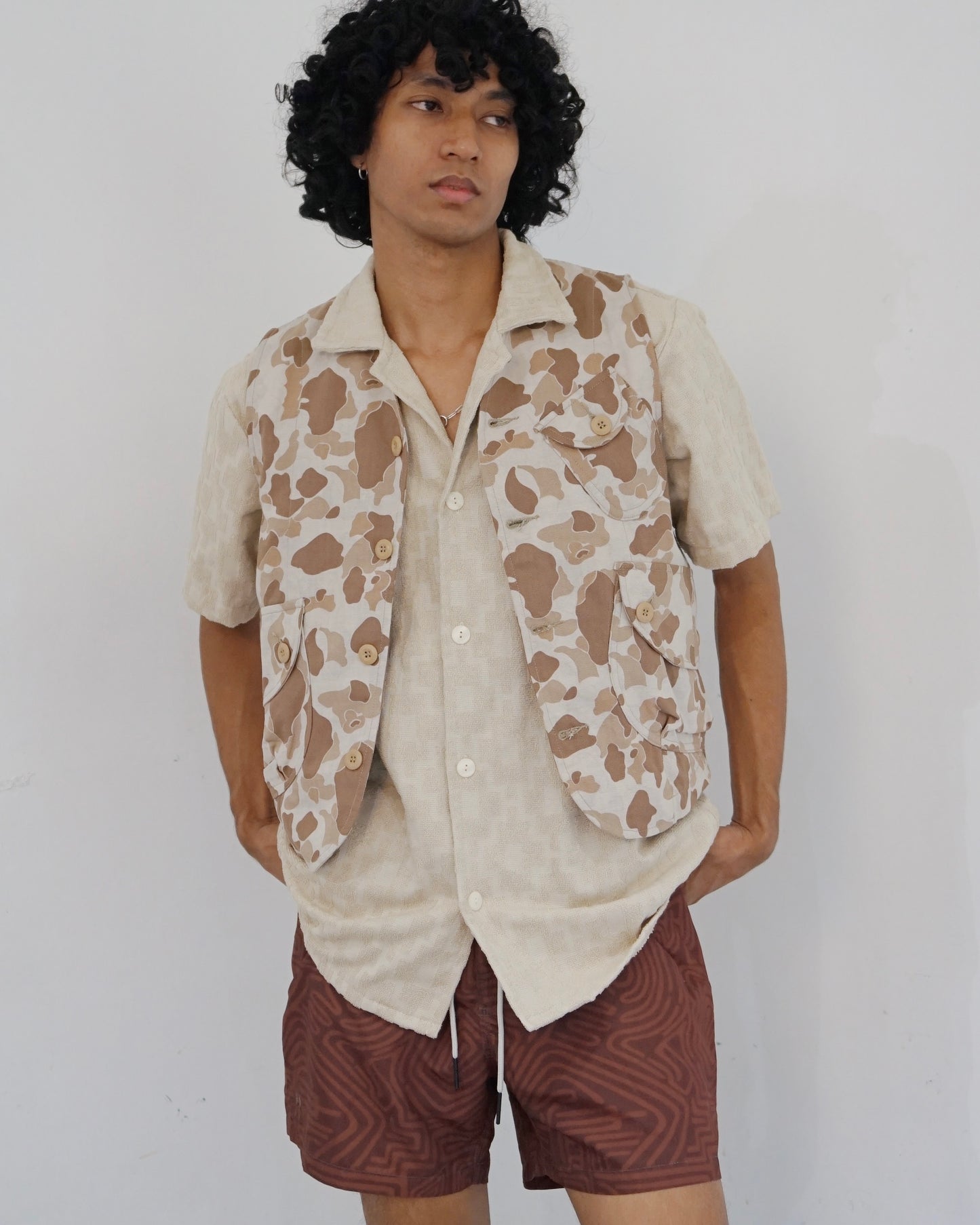 Beige Machu Cuba Terry Shirt