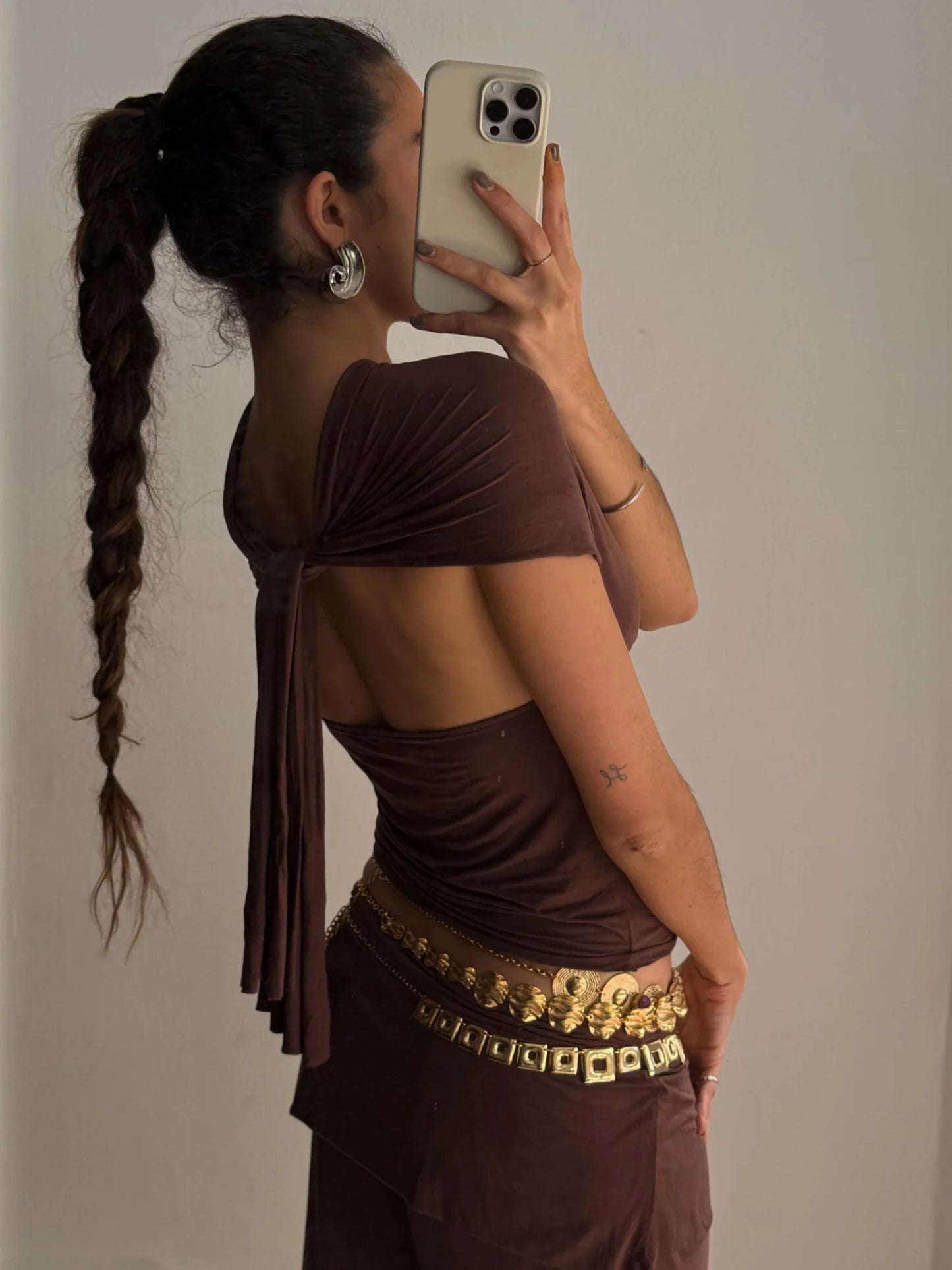 Isabela Brown Top