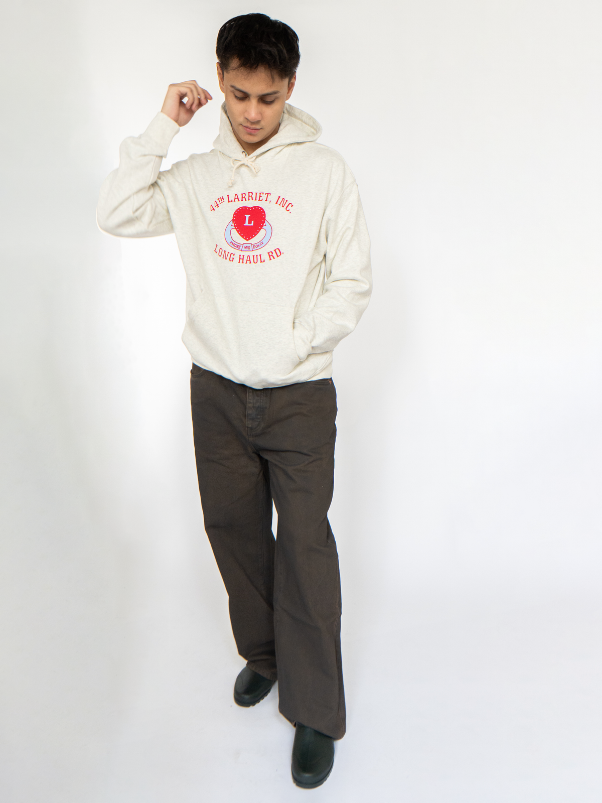 Amore Hoodie Grey Marle