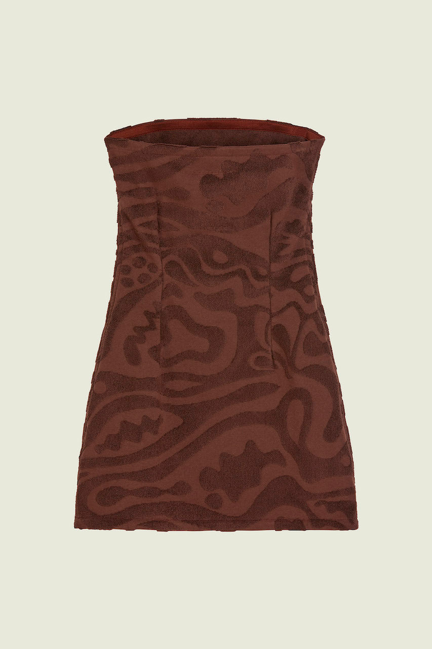 Merlot Rapture Yelanda Terry Dress