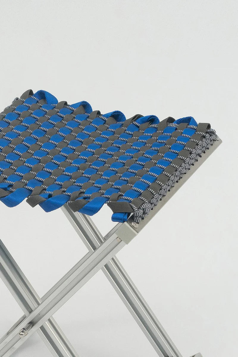 Mazha Stool Electric Blue Slate