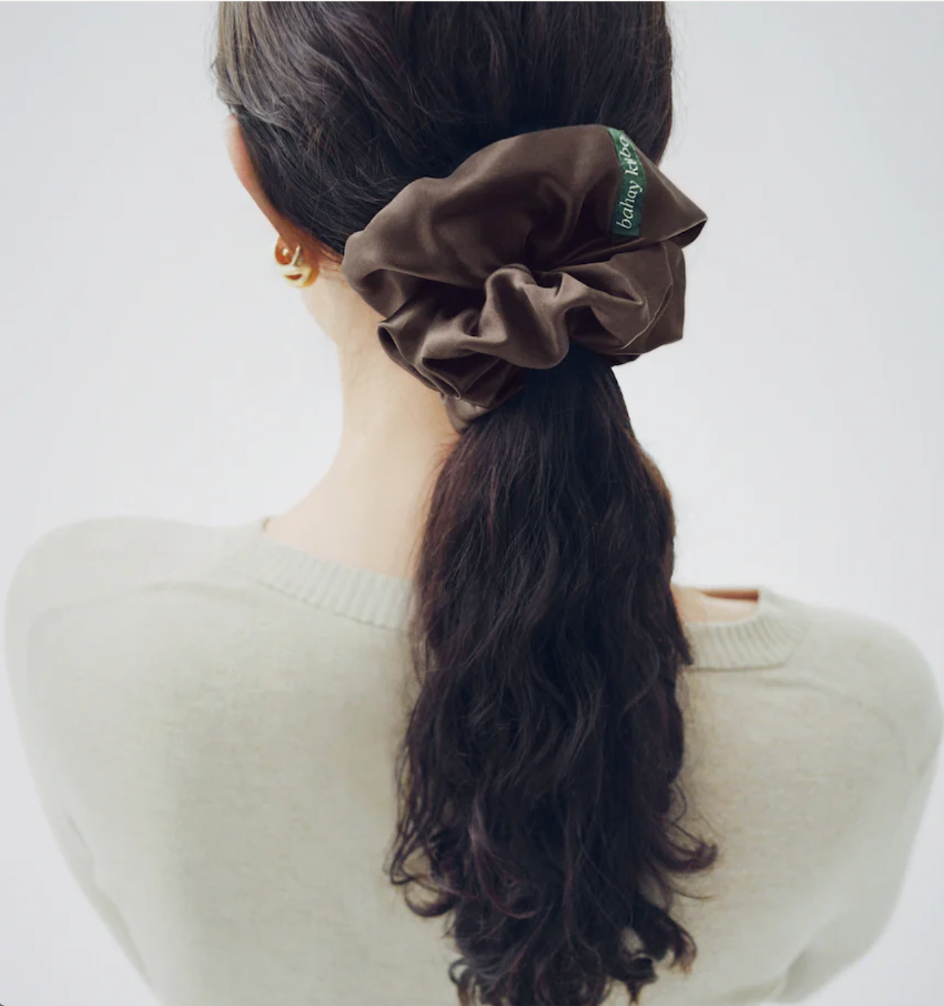 Silk Scrunchie Cocoa