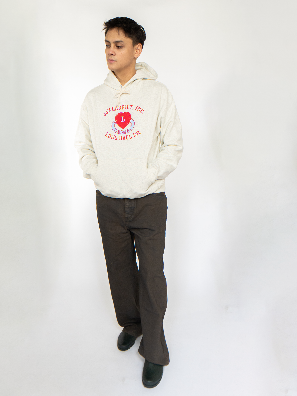 Amore Hoodie Grey Marle