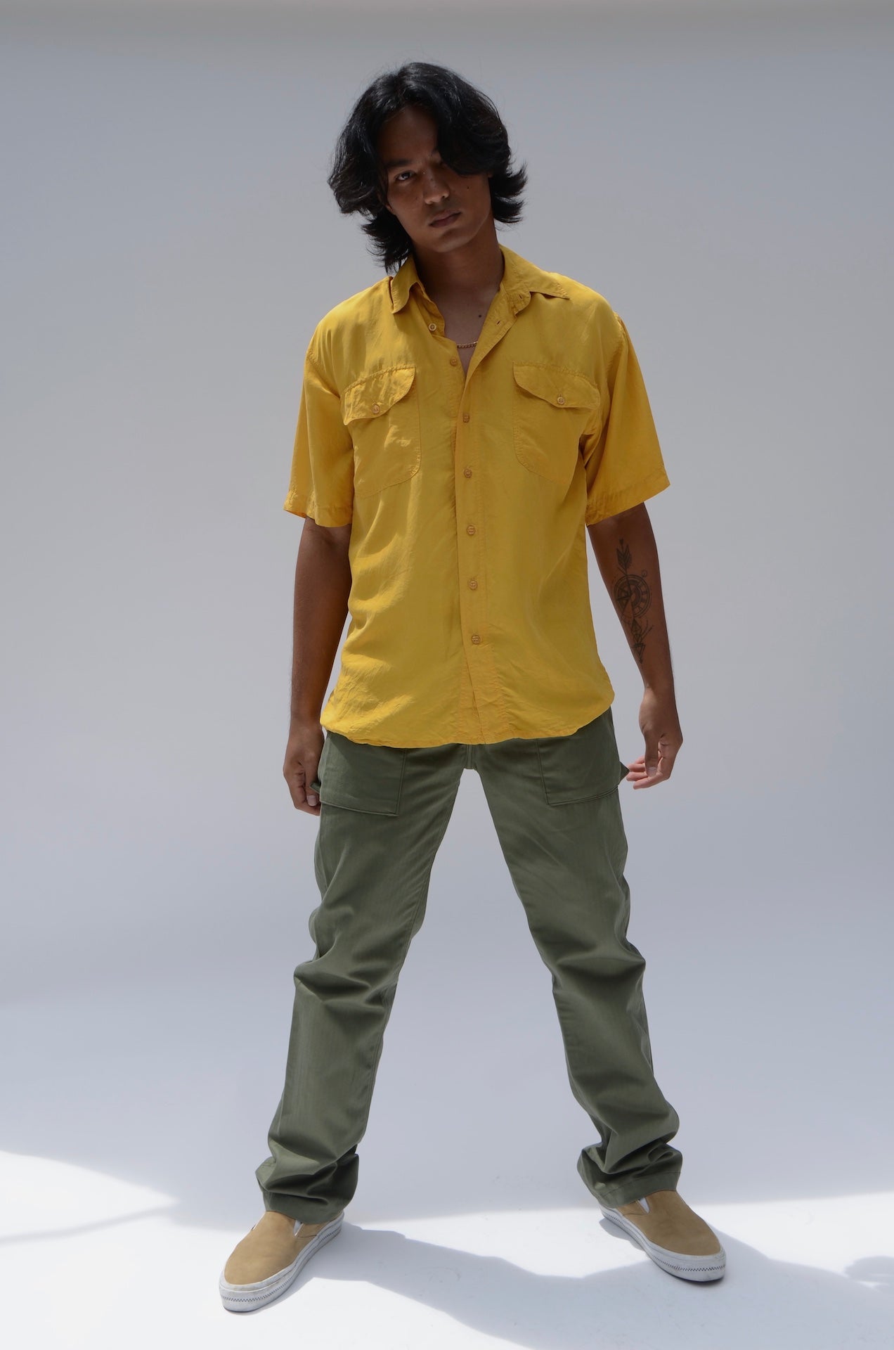 LDP44-HBT USMC Military Olive Trousers (Monkey Pants)