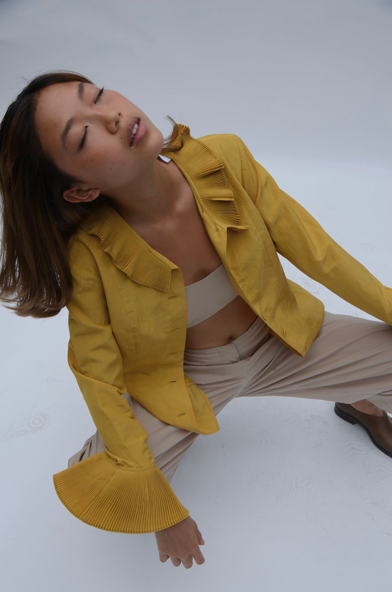 Kenzo Mustard Yellow Blouse