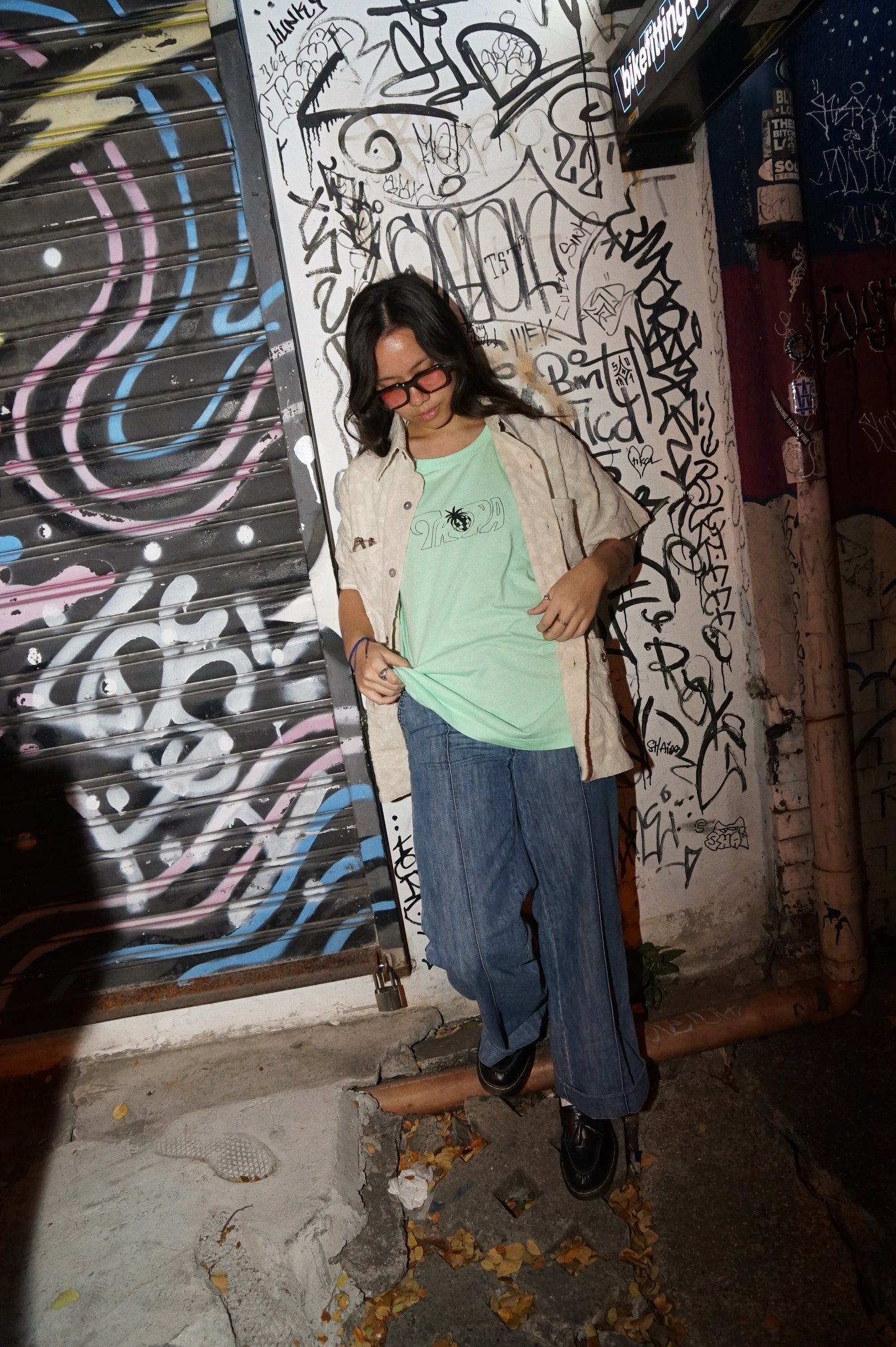 Tropa Disco Logo Tee Mint