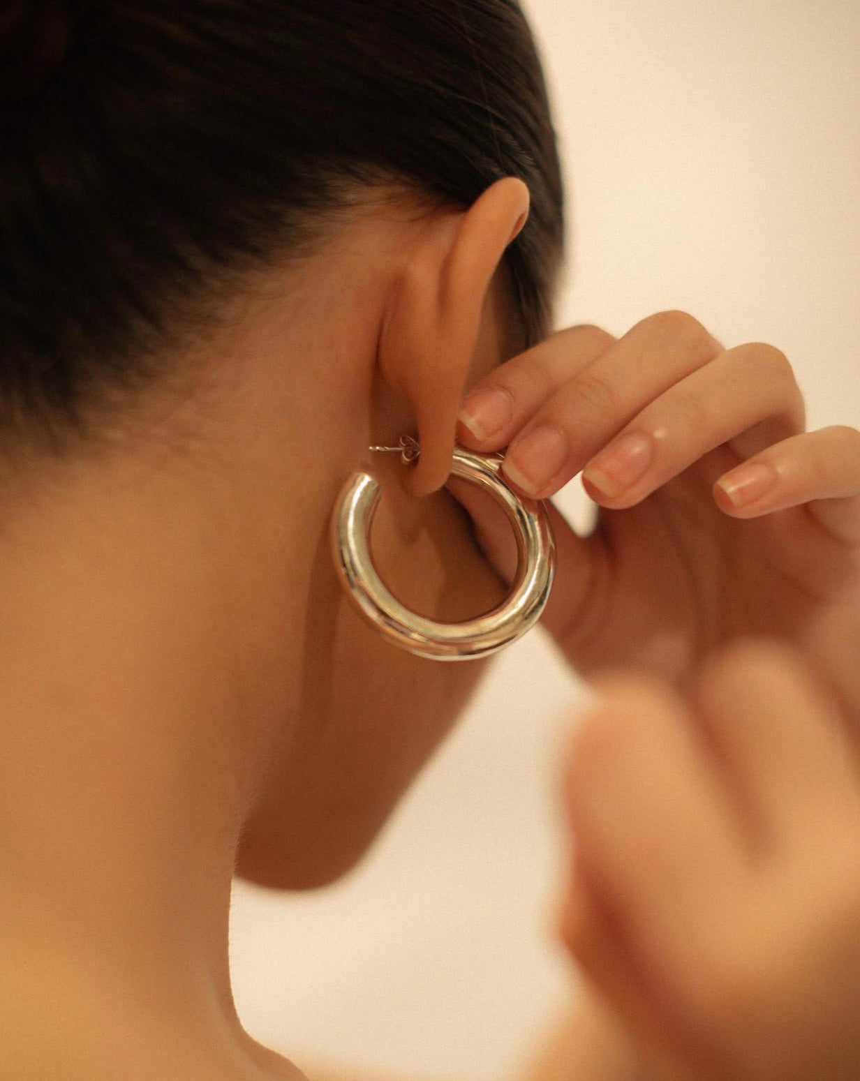 Thicc Hoop Silver