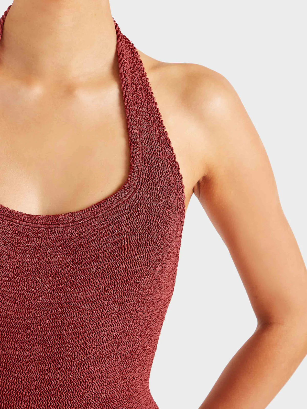 Sandy Swim Metallic Rosewood