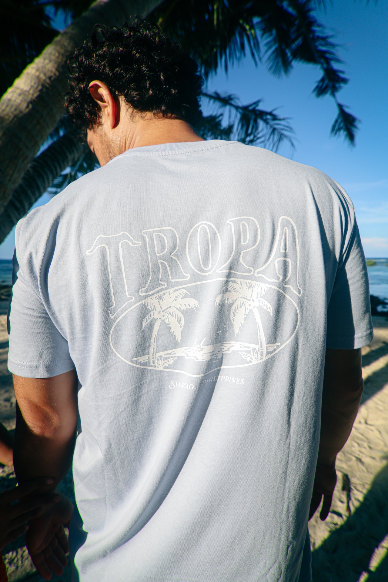 Disco Phases Tee Serene Blue