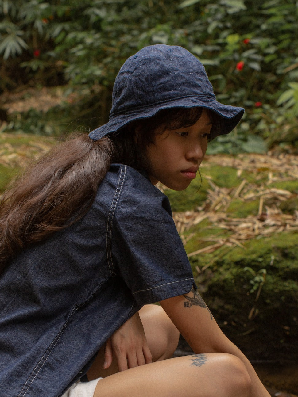 Tropa x Leon Denim Daisy Mae Hat Blue Denim