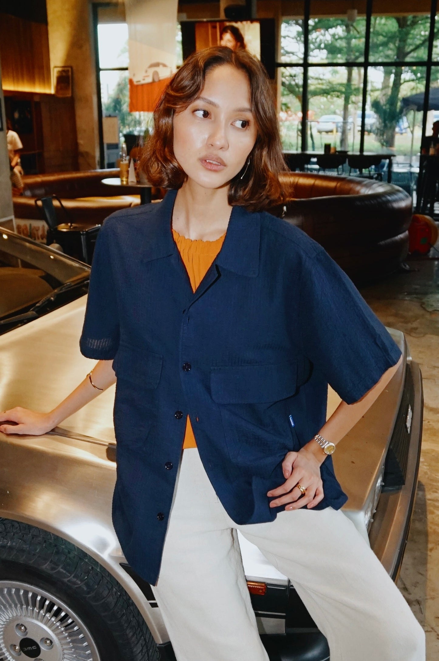 Kendalls Short Sleeve Shirt Navy