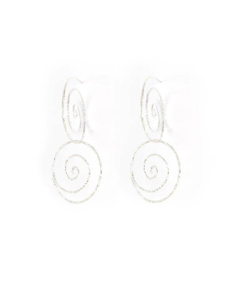 Spiral Earrings Silver