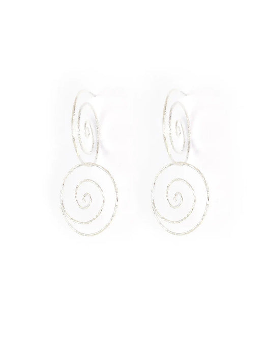 Spiral Earrings Silver