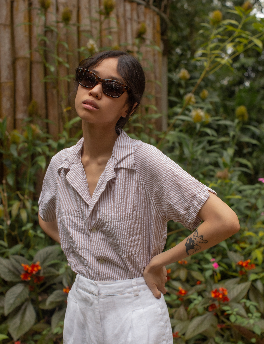 Tropa x Leon Denim Easy Joe Seersucker Brown