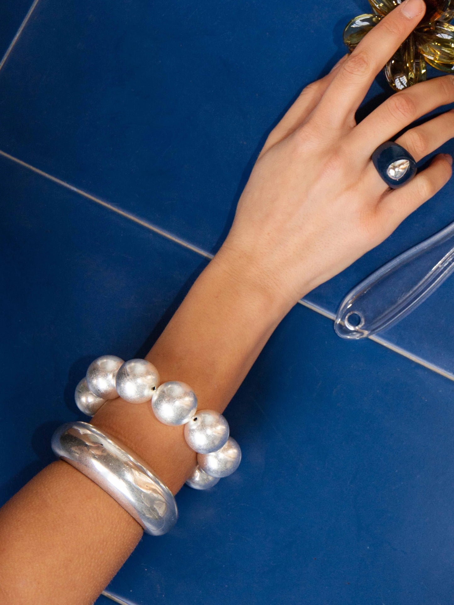 Snowball Silver Bracelet