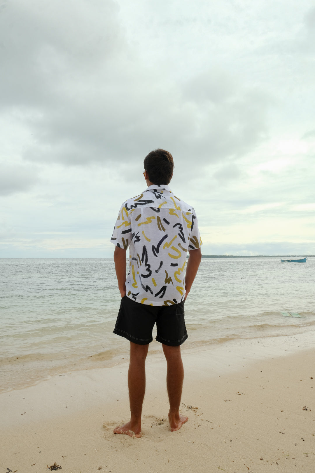 Contrast Swim Shorts Black