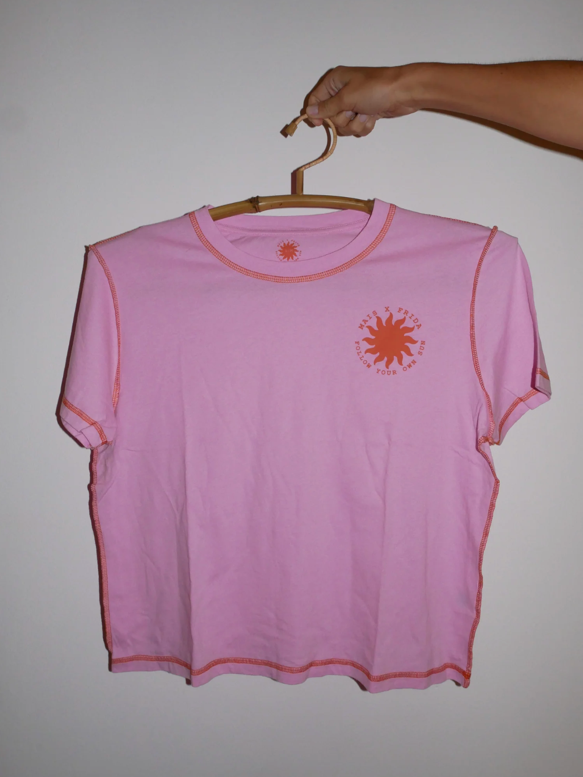 Follow Your Own Sun Tee Pink
