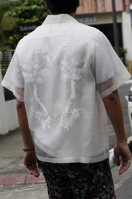 Tropical Barong White