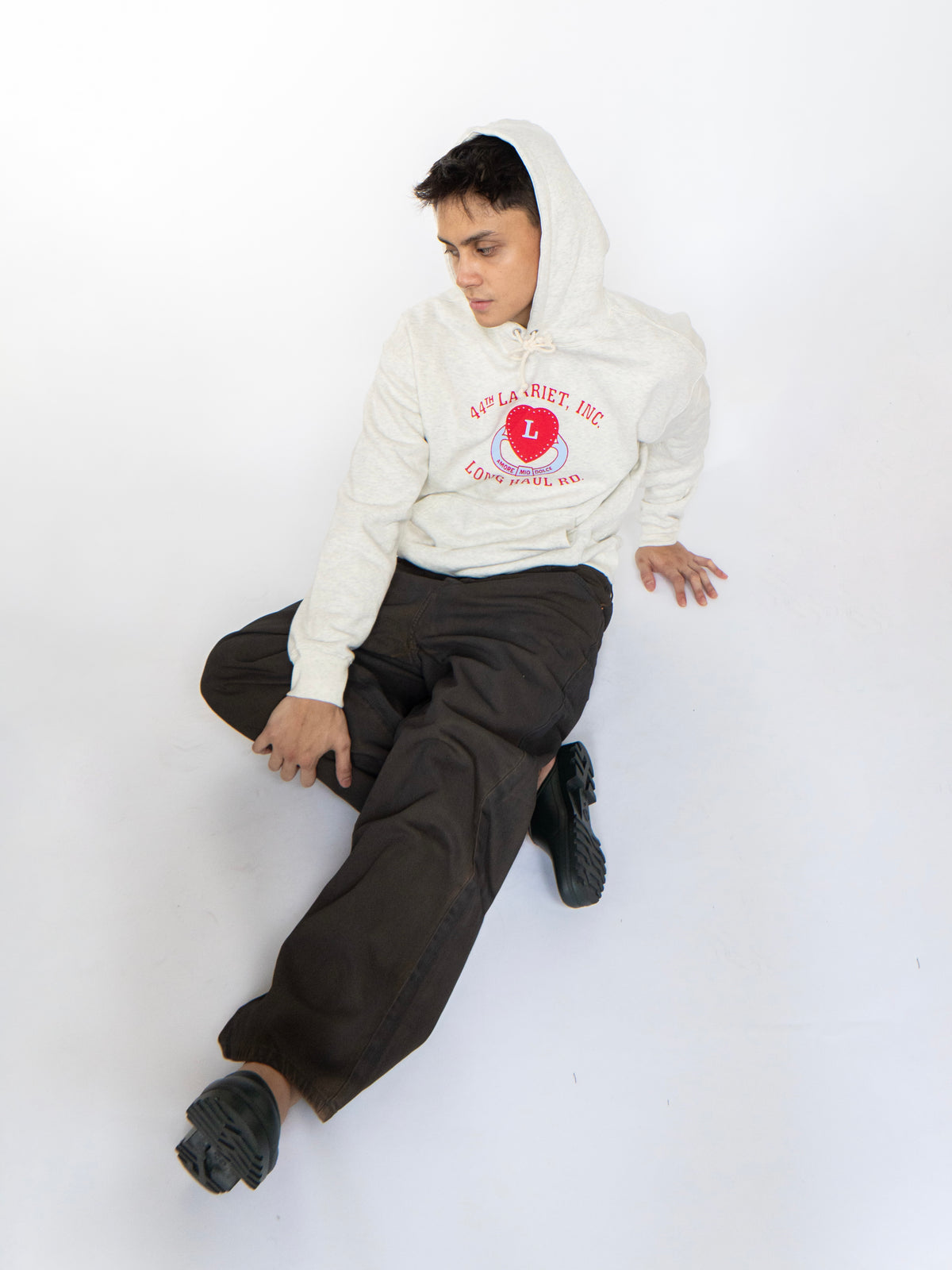 Amore Hoodie Grey Marle