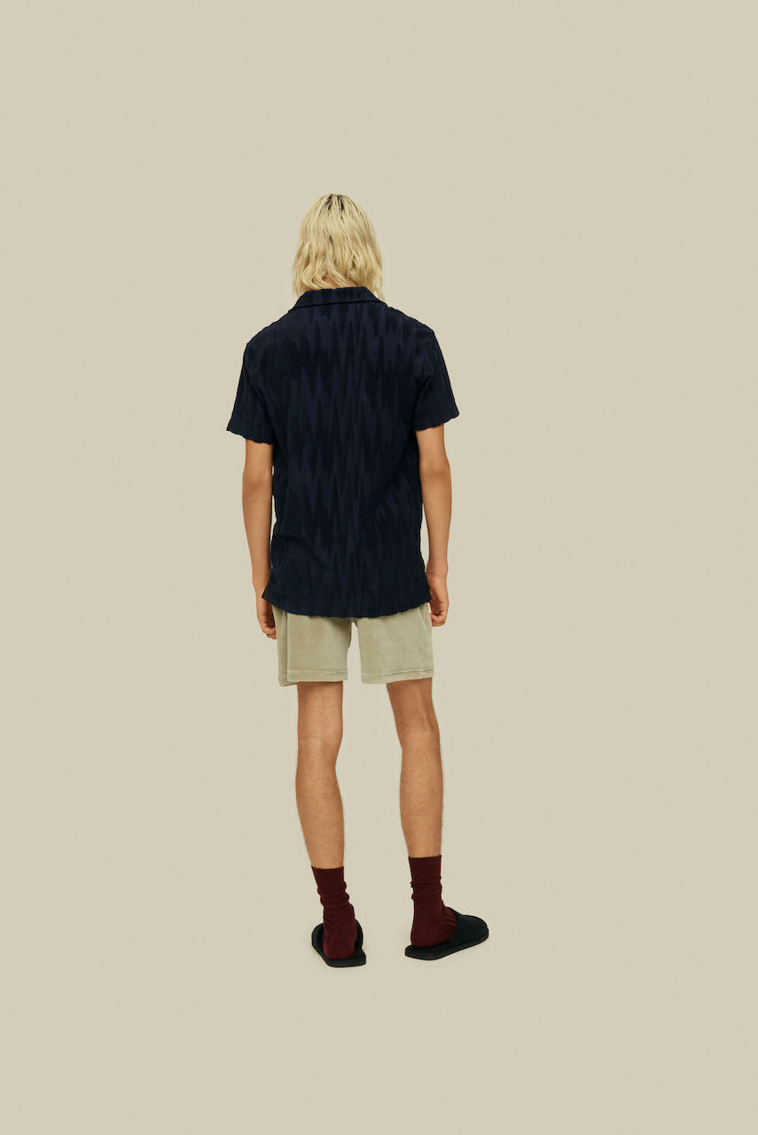 Glitch Polo Terry Shirt