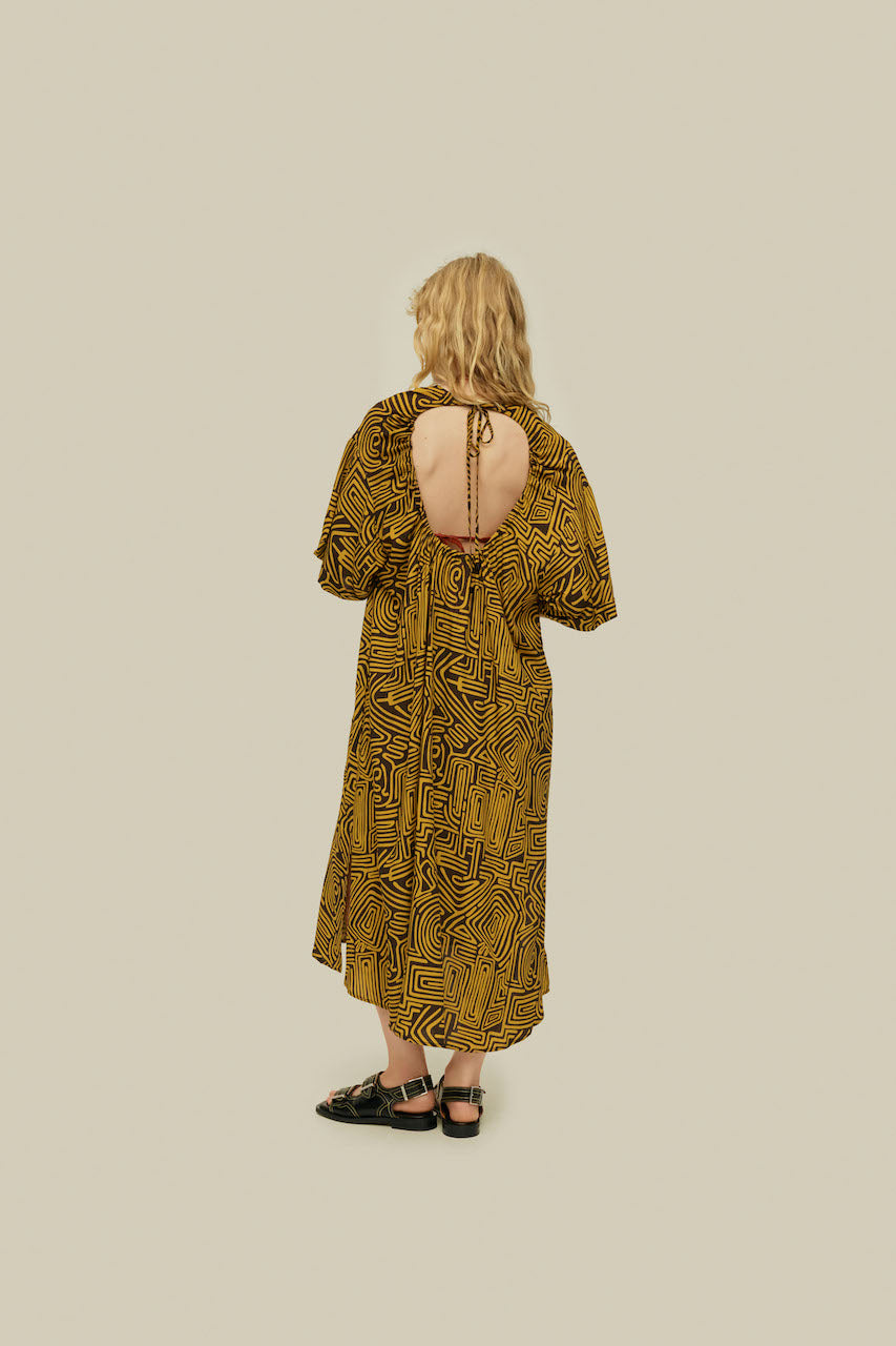 Tawny Golconda Tangelo Viscose Dress