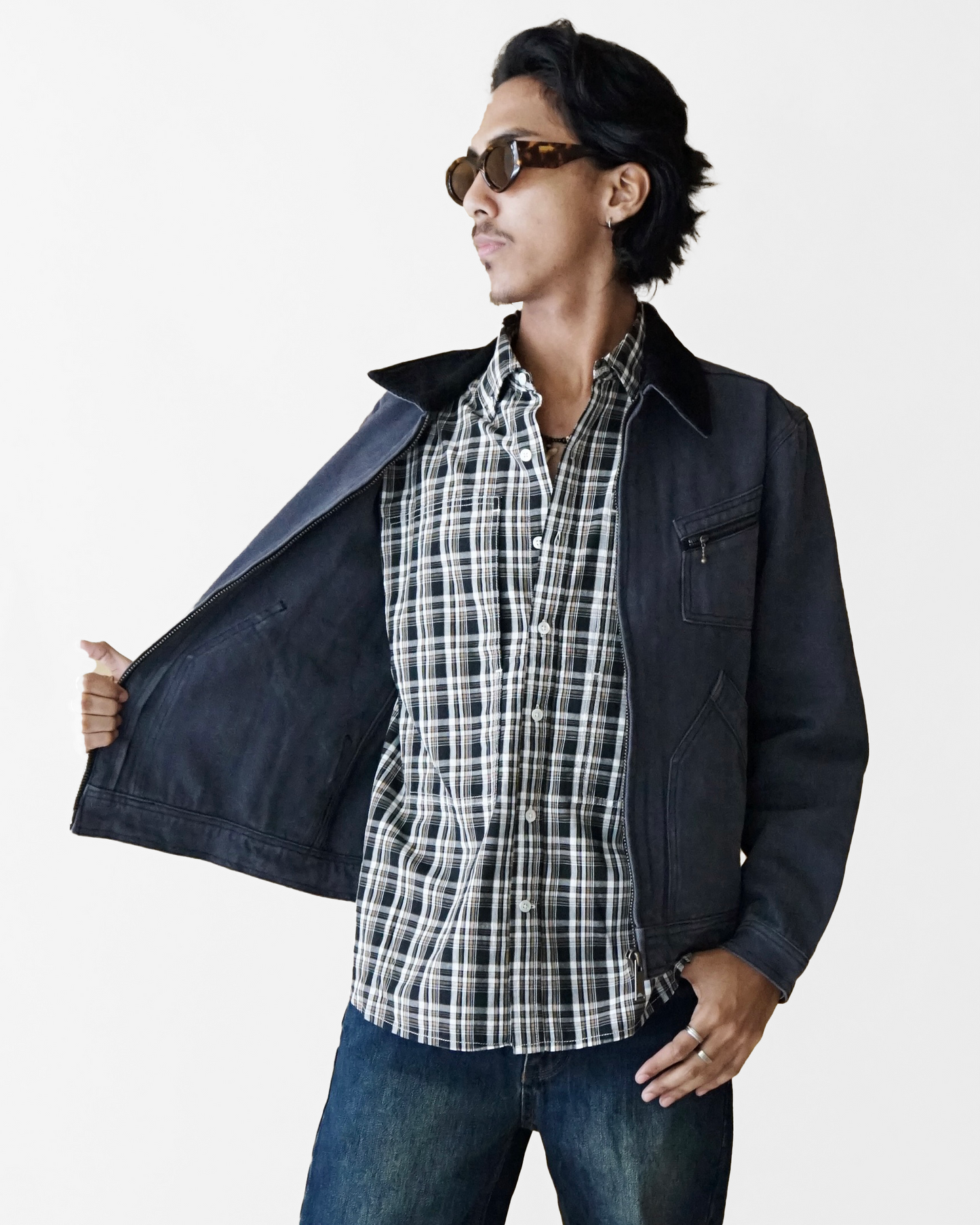 Grant Shirt Black Plaid