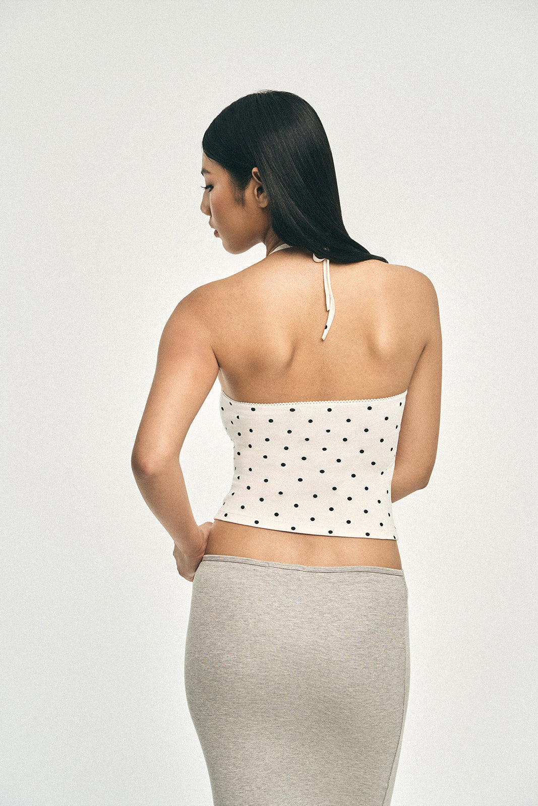 Off Duty Tie Cami Polka Dot
