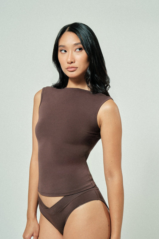 Go-To Boatneck Tank Espresso