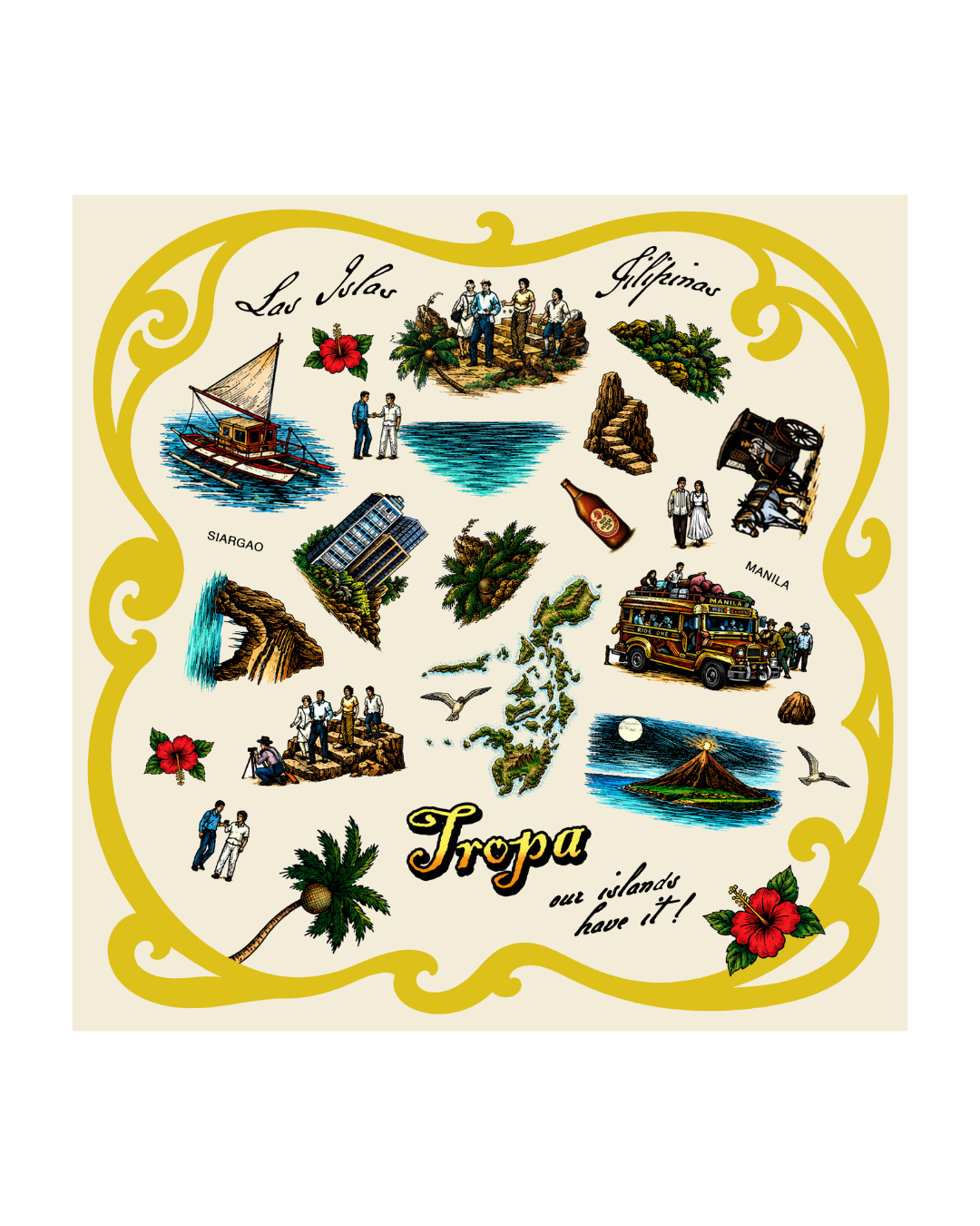 Souvenir Scarf Colored