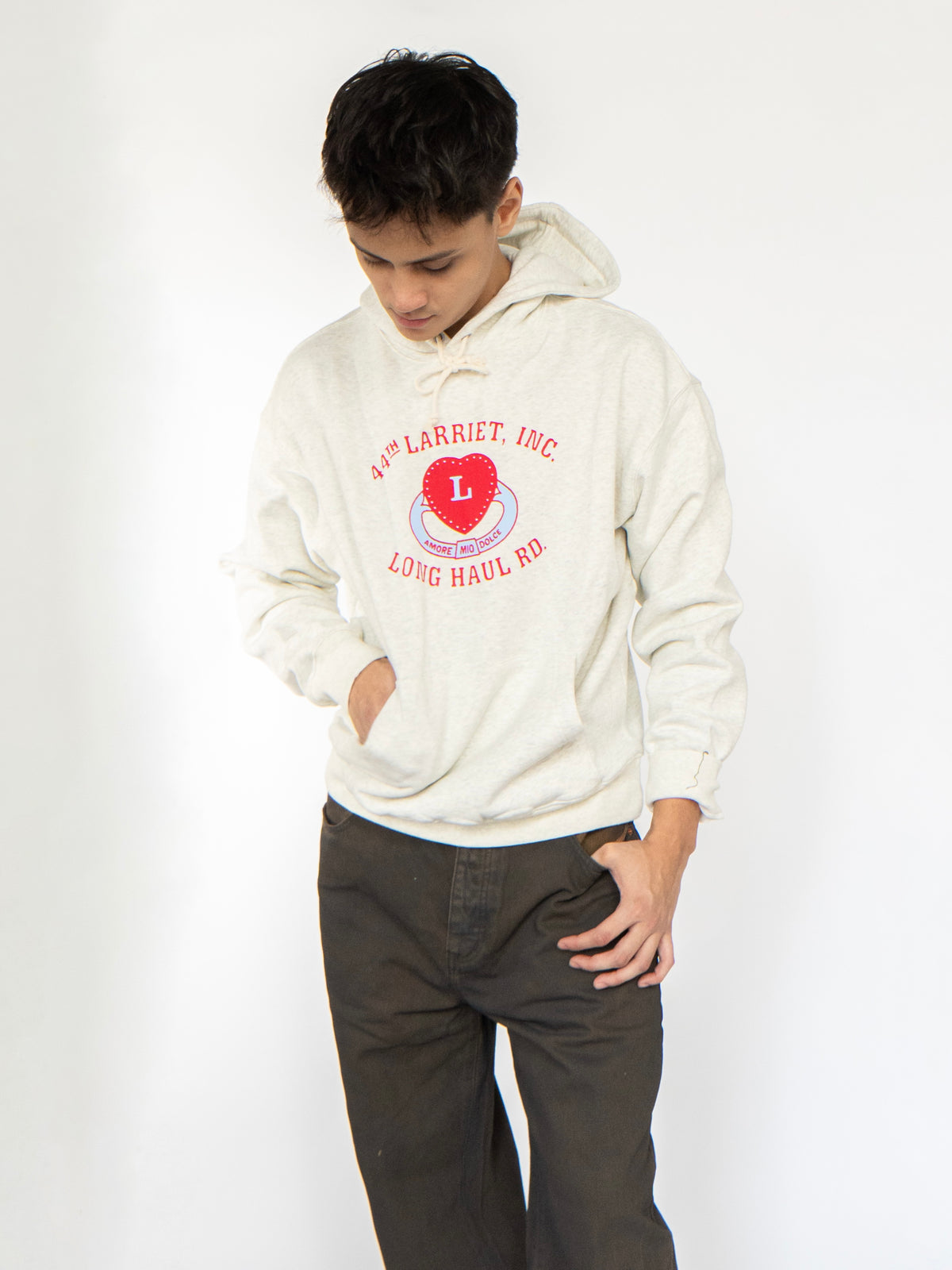 Amore Hoodie Grey Marle