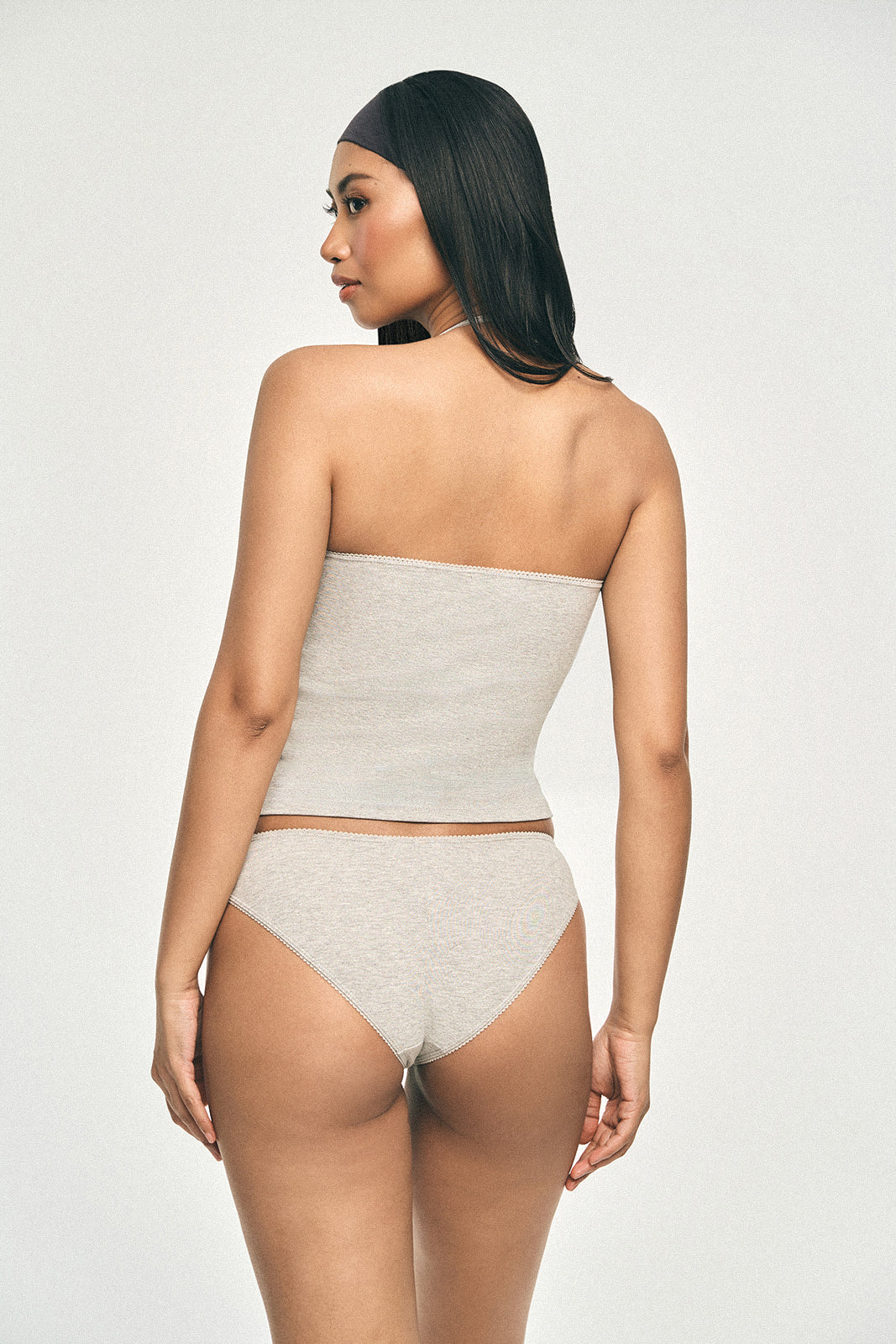 Off Duty Tie Cami Heather Gray