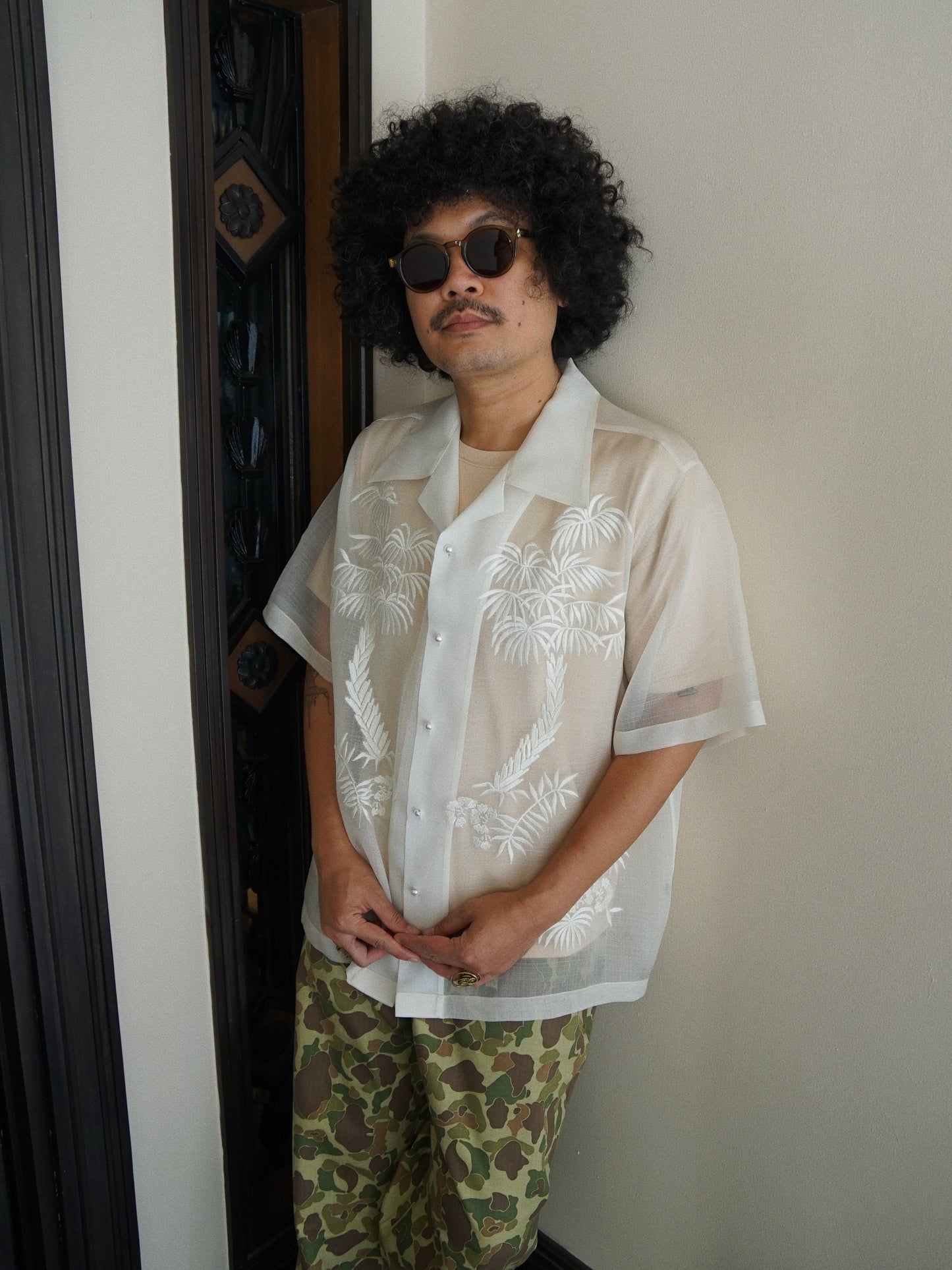 Tropical Barong White