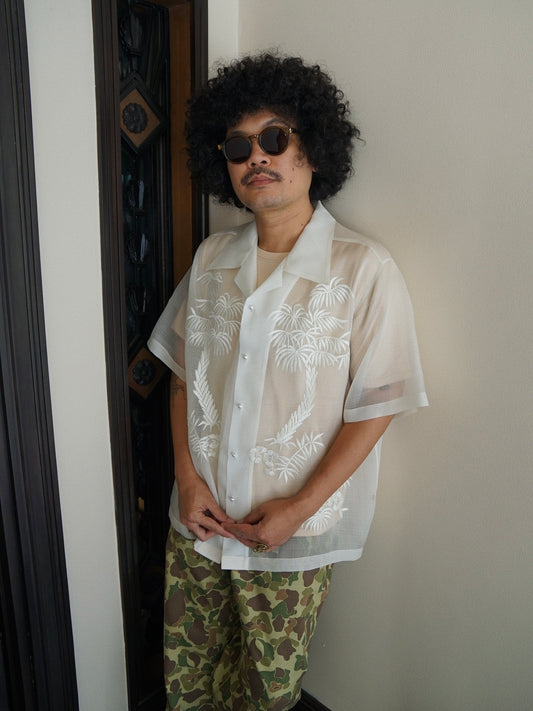 Tropical Barong White