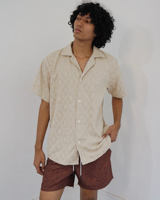 Beige Machu Cuba Terry Shirt