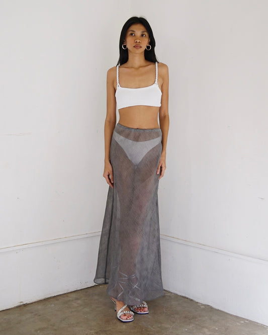 Bias Slip Skirt Shadow
