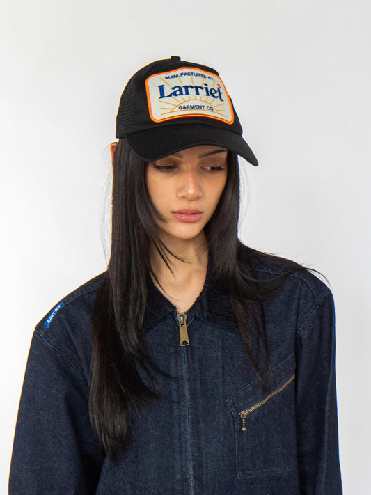 Larriet Black Trucker Cap