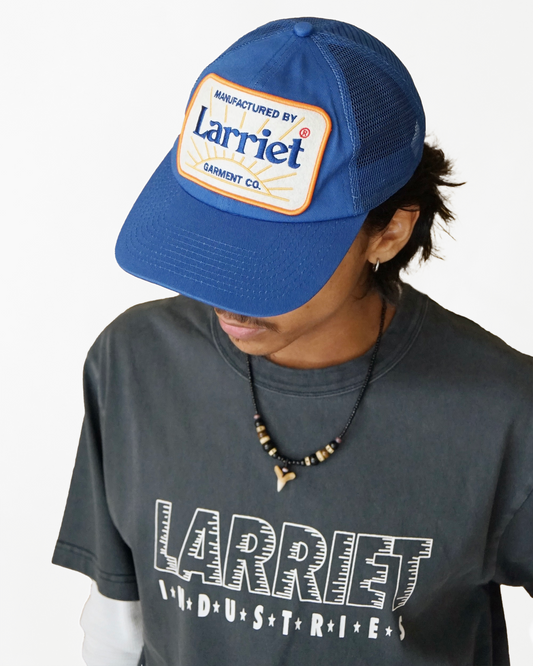 Larriet Blue Trucker Cap