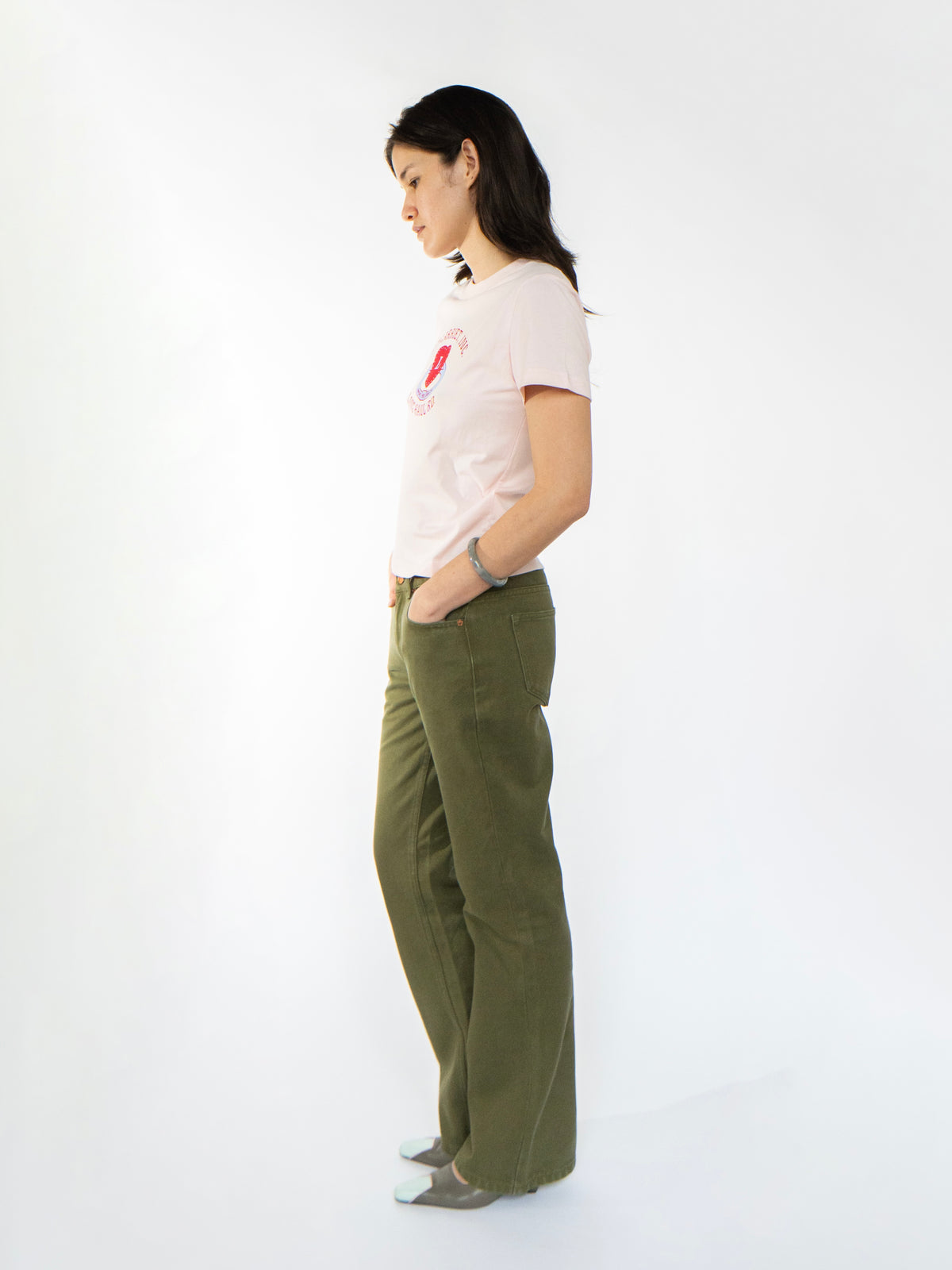 Women's Vini Jeans Used Olive